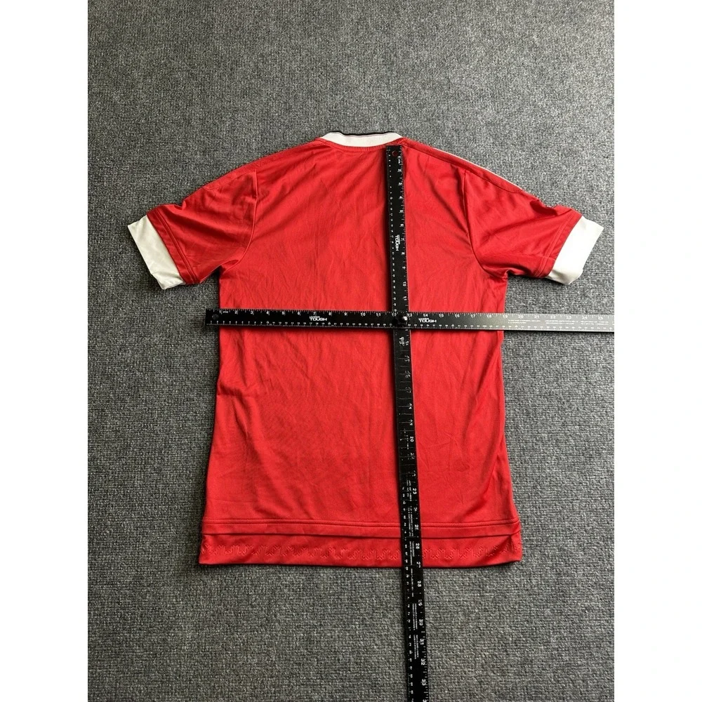 Mens 2015-16 Adidas Manchester United Home Soccer Jersey Red, Size S